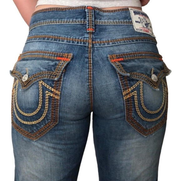 True Religion Denim - True Religion Low Rise Straight Leg Jeans
